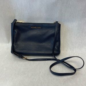 Michael Kors Double Zip Navy Crossbody